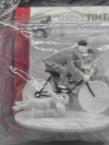 Speelgoed Figurine Tintin cycliste et milou à Shangai