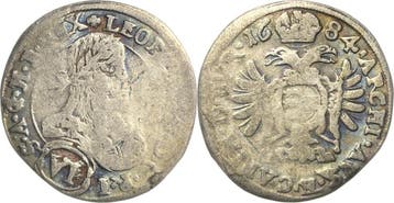 6 Kreuzer 1684, Habsburg Leopold I 1657-1705, Verzenden, België