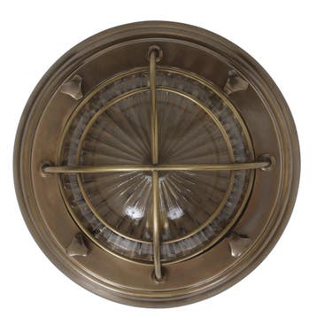 Scheepslampen & Maritiem Muurlamp Bellamy Antiek messing, Tuin en Terras, Verzenden, Nieuw