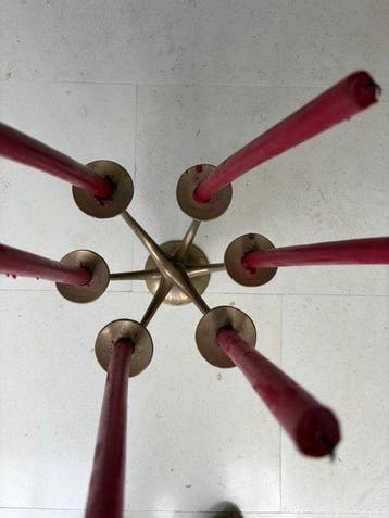Michael Harjes - Chandelier - bronze coulé - Bougeoir Harjes