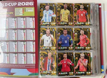 2026 Panini Adrenalyn XL FIFA WORLD CUP complete set plus 3