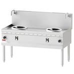 Inductiewokfornuis | WOK LINE | 2 Kookpunten (2x Ø300) |, Verzenden