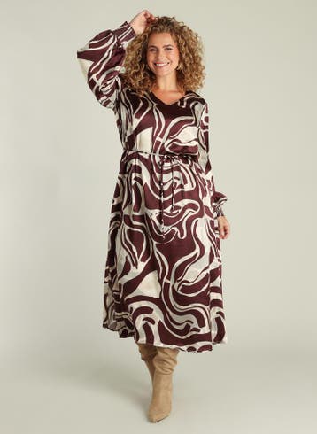 Yest Curve jurk Gisela2(50)Maat 46/48 (XL) of groter, Kleding | Dames, Verzenden, Nieuw, Maat 46/48 (XL) of groter, Overige kleuren