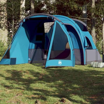 vidaXL Tunneltent 4-persoons waterdicht blauw, Verzenden, Nieuw
