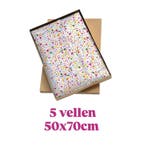 5 vellen vloeipapie Terrazzo Color - 50x70cm (Vloeipapier), Ophalen of Verzenden, Nieuw