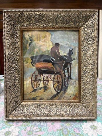 Antonio Asturi (1904-1986) - La Carrozzella, Antiek en Kunst