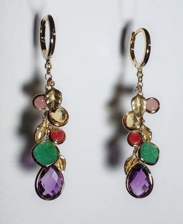Other brand - Boucles doreilles - 14 carats Or jaune -, Handtassen en Accessoires, Nieuw