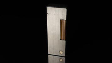 Dunill - Two-Tone Hairline Finish Pattern Rollagas Lighter -