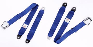 2 Point Airplane Buckle Lap Seat Belts Blue, Ophalen of Verzenden, Nieuw