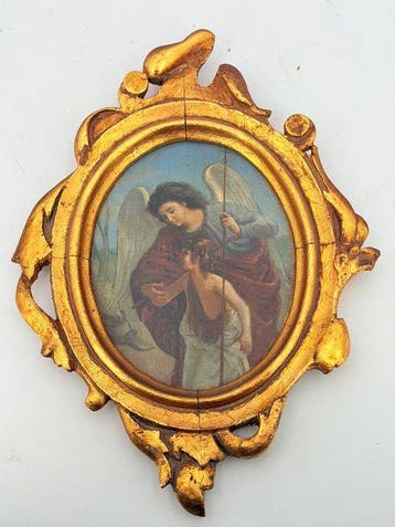 Escuela Virreinal (XVIII) - San Rafael Protector, Antiek en Kunst