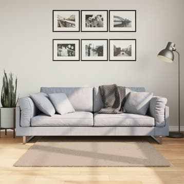 vidaXL Vloerkleed HUARTE laagpolig zacht wasbaar 120x120cm, Verzenden