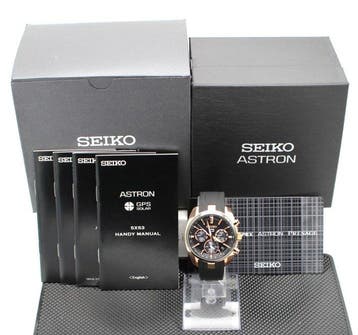 Seiko - Astron GPS Solar Dual Time Black Gold Limited Style