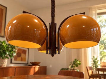 Szarvasi Factory , 3-Light Adjustable Space Age Pendant Lamp