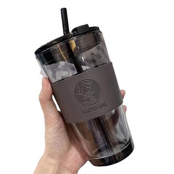 Grijze Smoothie Beker Met Deksel, Verzenden