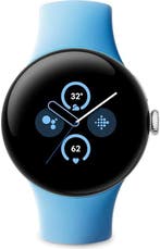 2dekans | Google Pixel Watch 2 – Zilverkleurige kast – Blauw, Ophalen of Verzenden