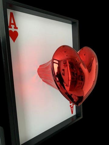 Sagrasse (1966) - POKER LOVE, Antiquités & Art, Art | Peinture | Moderne