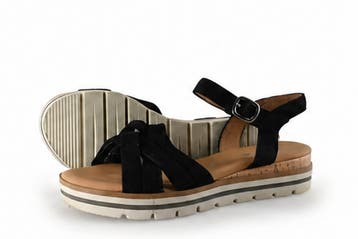 Gabor Sandalen in maat 38½ Zwart, Verzenden, Zwart, Gabor, Sandalen of Muiltjes