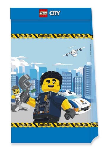 Lego City Uitdeelzakjes Papier 4st, Verzenden