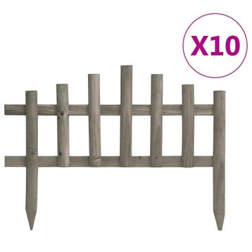vidaXL Gazonranden 10 st 4,4 m vurenhout, Verzenden