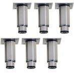 Kit van 6 regelbare poten in RVS voor kasten, Verzenden, Nieuw in verpakking, Koelen en Vriezen