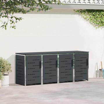 vidaXL Containerombouw Roestvrij staal Antracietkleurig, Verzenden
