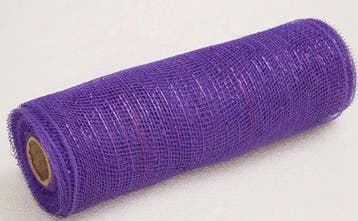 Decomesh metallic paars 26 cm rol 9 meter voor kransen en, Huis en Inrichting, Nieuw