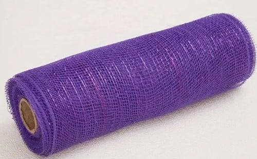 Decomesh metallic paars 26 cm rol 9 meter voor kransen en, Huis en Inrichting, Woonaccessoires | Kunstplanten en Kunstbloemen