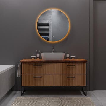 LED Spiegel 60cm | 15W | 3000-6000K | Verwarming & Touch, Maison & Meubles, Verzenden