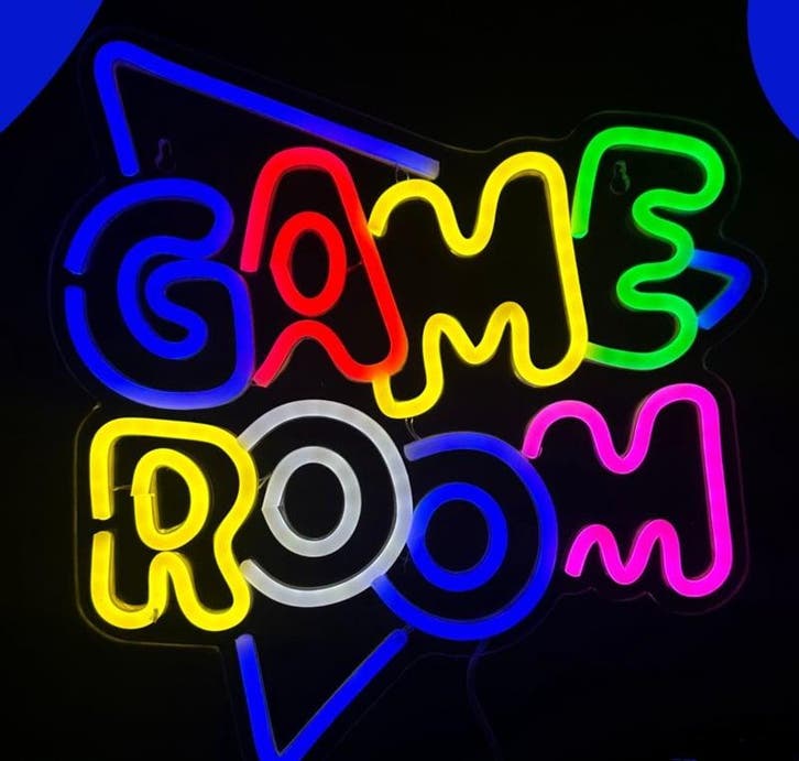 Game Room NEON sign bord led lichtbord verlichting lamp XXL, Articles professionnels, Horeca | Autre, Envoi