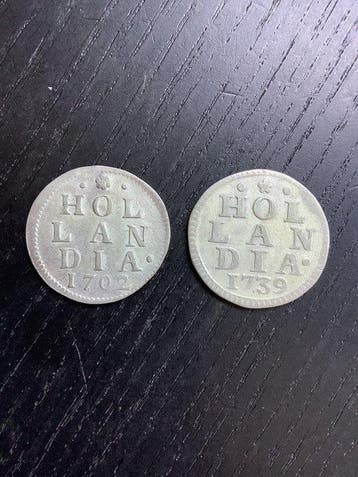 Pays-Bas, Hollande Duit 1702-1739 (Sans prix de réserve)