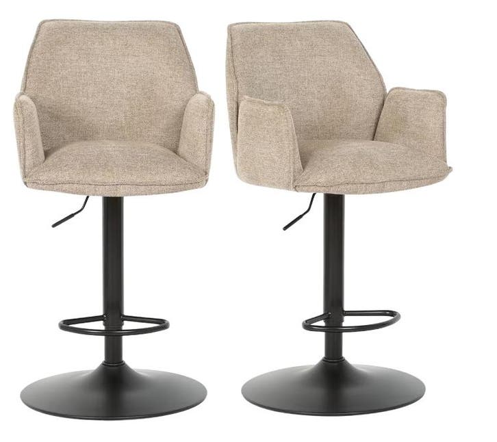 2dekans | Multifurn Jill Barkruk Set van 2 Verstelbaar –, Maison & Meubles, Tabourets de bar, Enlèvement ou Envoi