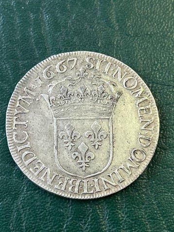 Frankrijk. Louis XIV (1643-1715). Ecu 1667-L, Bayonne