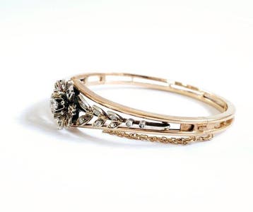 Armband - 18 karaat Geel goud Diamant (Natuurlijk), Handtassen en Accessoires, Armbanden, Nieuw