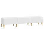 vidaXL TV Kast met lade Hoogglans Wit 147 x 34,5 x 30 cm, Verzenden, Nieuw