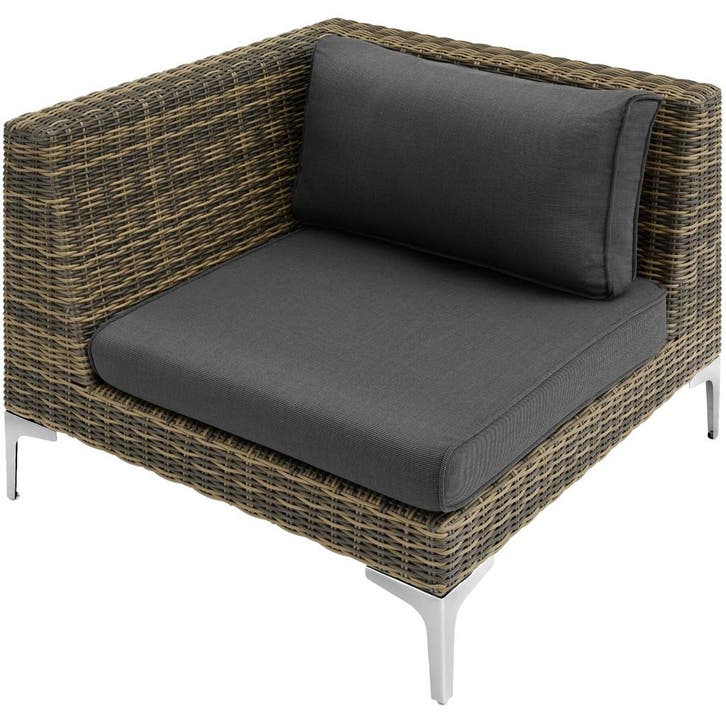 tectake Modulaire ratelset Villanova aluminium, rechtshoek -, Tuin en Terras, Tuinsets en Loungesets, Verzenden