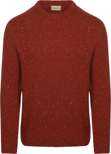 Gant Pullover Wool Blend Rust maat Maat 52/54 (L) Heren, Vêtements | Hommes, Verzenden