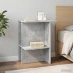 vidaXL Salontafel Betongrijs 40 x 30 x 49 cm Bewerkt hout, Verzenden, Nieuw