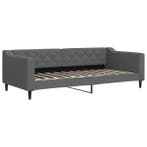 Slaapbank 90x200 stof donkergrijs | Retour Deal 48%!, Verzenden, Nieuw
