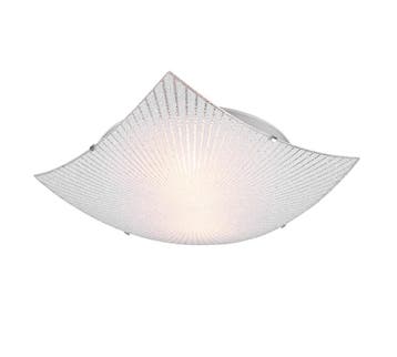Trio ELISA plafondlamp | E27 Fitting | chroom met transparan, Verzenden, Nieuw