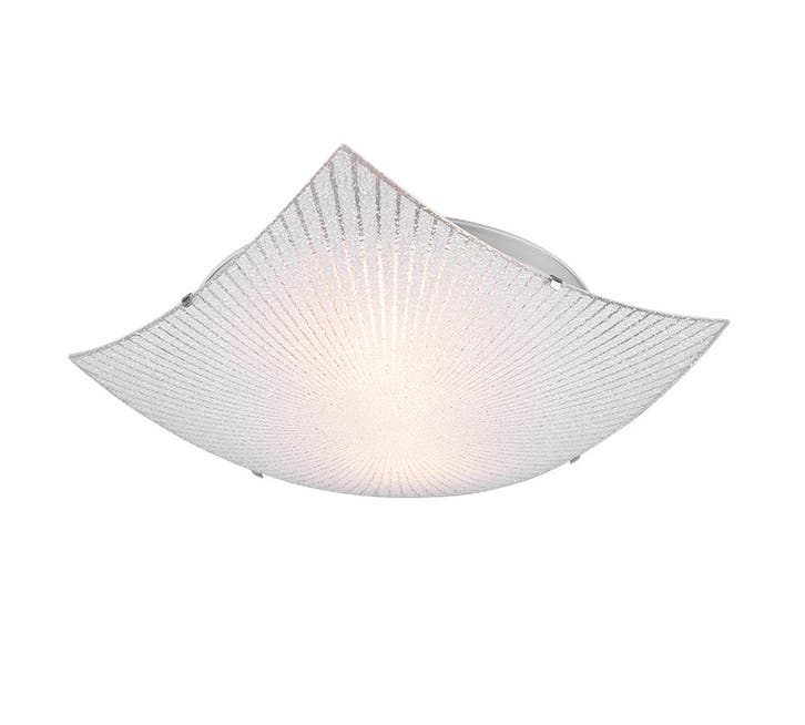 Trio ELISA plafondlamp | E27 Fitting | chroom met transparan, Huis en Inrichting, Lampen | Overige, Nieuw, Verzenden
