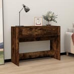 vidaXL Wandtafel 100x39x75 cm bewerkt hout gerookt, Huis en Inrichting, Verzenden, Nieuw