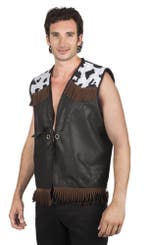 Cowboy Vest Zwart L/XL, Verzenden