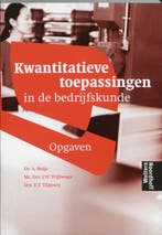 Kwantitatieve toepassingen in de bedrijfskunde / Werkboek, Verzenden, Zo goed als nieuw, Arie Buijs