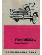 1964 FIAT 1500L INSTRUCTIEBOEKJE DUITS