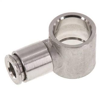 raccord enfichable banjo en L 6mm Acier inoxydable FKM, Verzenden, Nieuw