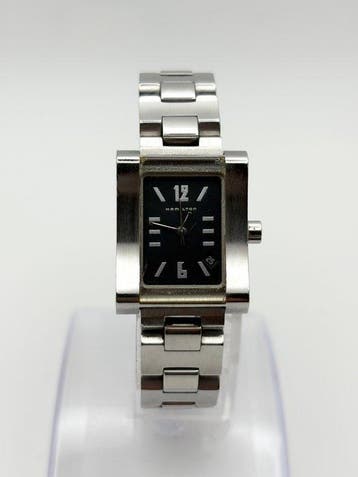Hamilton - Vintage Hamilton Quartz Black Dial Rectangular -, Nieuw