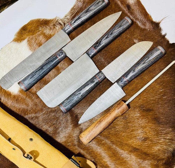 Keukenmes - Japans keuken- en BBQ-messenset (0202) - Japanse, Antiek en Kunst, Antiek | Keukengerei