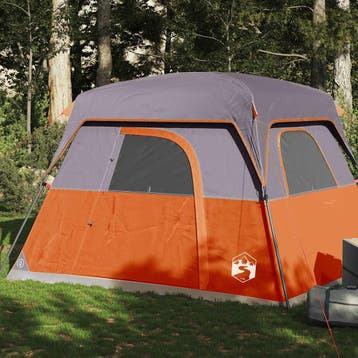 vidaXL Tent 4-persoons waterdicht oranje, Verzenden, Nieuw