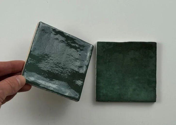 Wandtegel Groen 10x10cm (Muurtegels, Muur- en plafondtegels), Doe-het-zelf en Bouw, Tegels, Minder dan 20 cm, Minder dan 20 cm