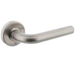 Intersteel deurklink Luzern op rozet verdekt ø53x10mm rvs, Nieuw, Overige materialen, Klink of Kruk